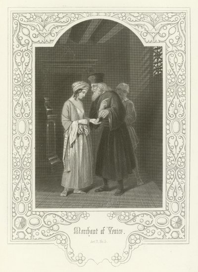 Merchant of Venice, Act II, Scene V by Joseph Kenny Meadows